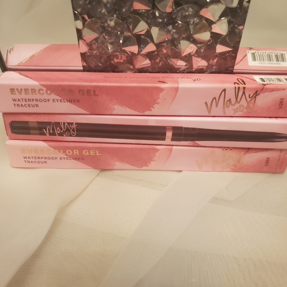 💞 3 - MALLY EVERCOLOR WATERPROOF GEL LINERS "MINK"   NIB